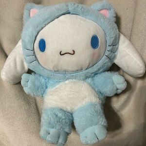 cinnamoroll blue cat costume plushie!!